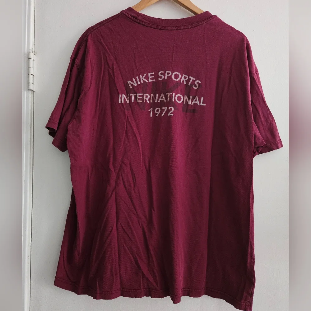 Vintage Nike Burgandy Men's T-shirt Size XL - Picture 5 of 6